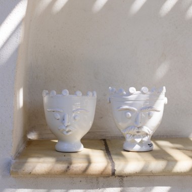 Testa di Paladino Bianca Regina | Acquista Online | Ceramiche De Simone Testa di Paladino Bianca Regina | Acquista Online | Ceramiche De Simone